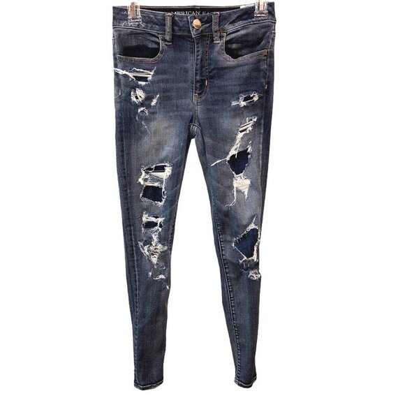 American Eagle Outfitters 2 Hi Rise Jeggings Jeans - Picture 1 of 12